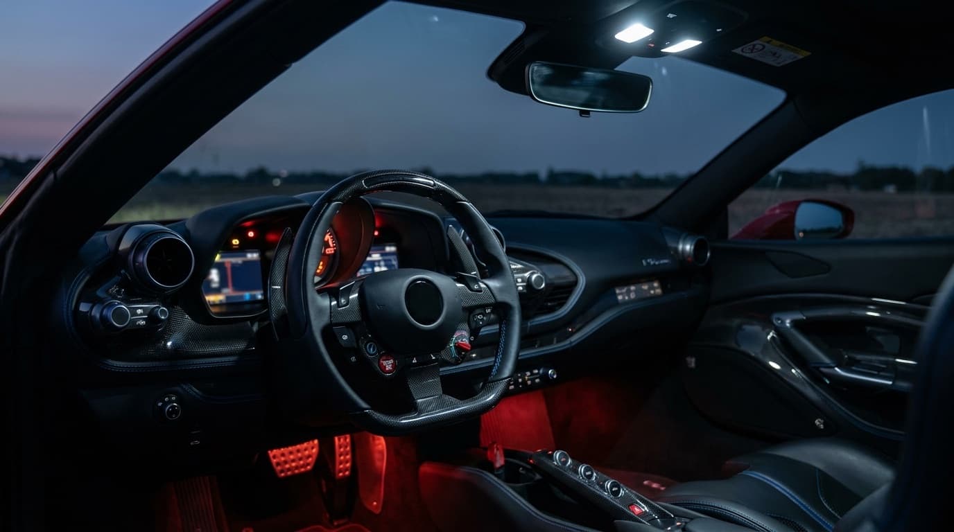 Ferrari F8 Tributo interior cockpit