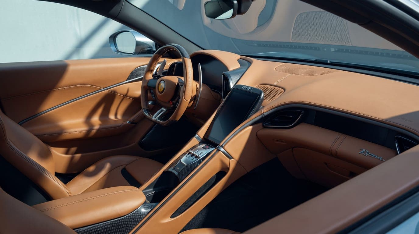 Ferrari Roma interior cockpit