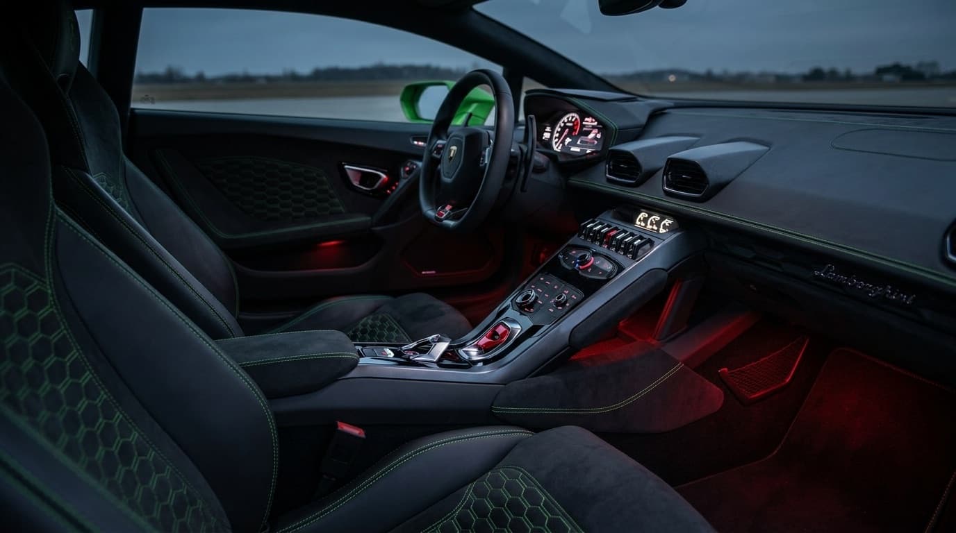 Lamborghini Huracán EVO interior cockpit