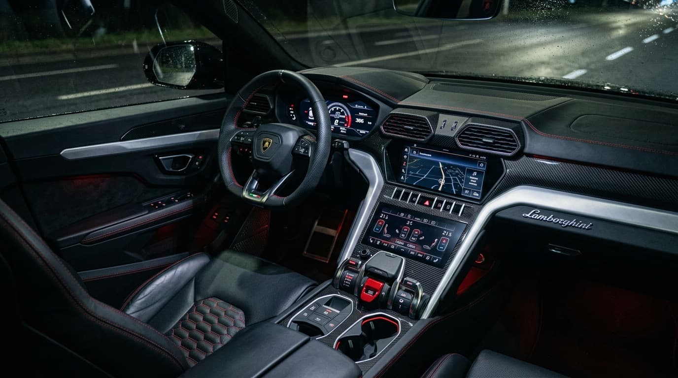 Lamborghini Urus interior cockpit