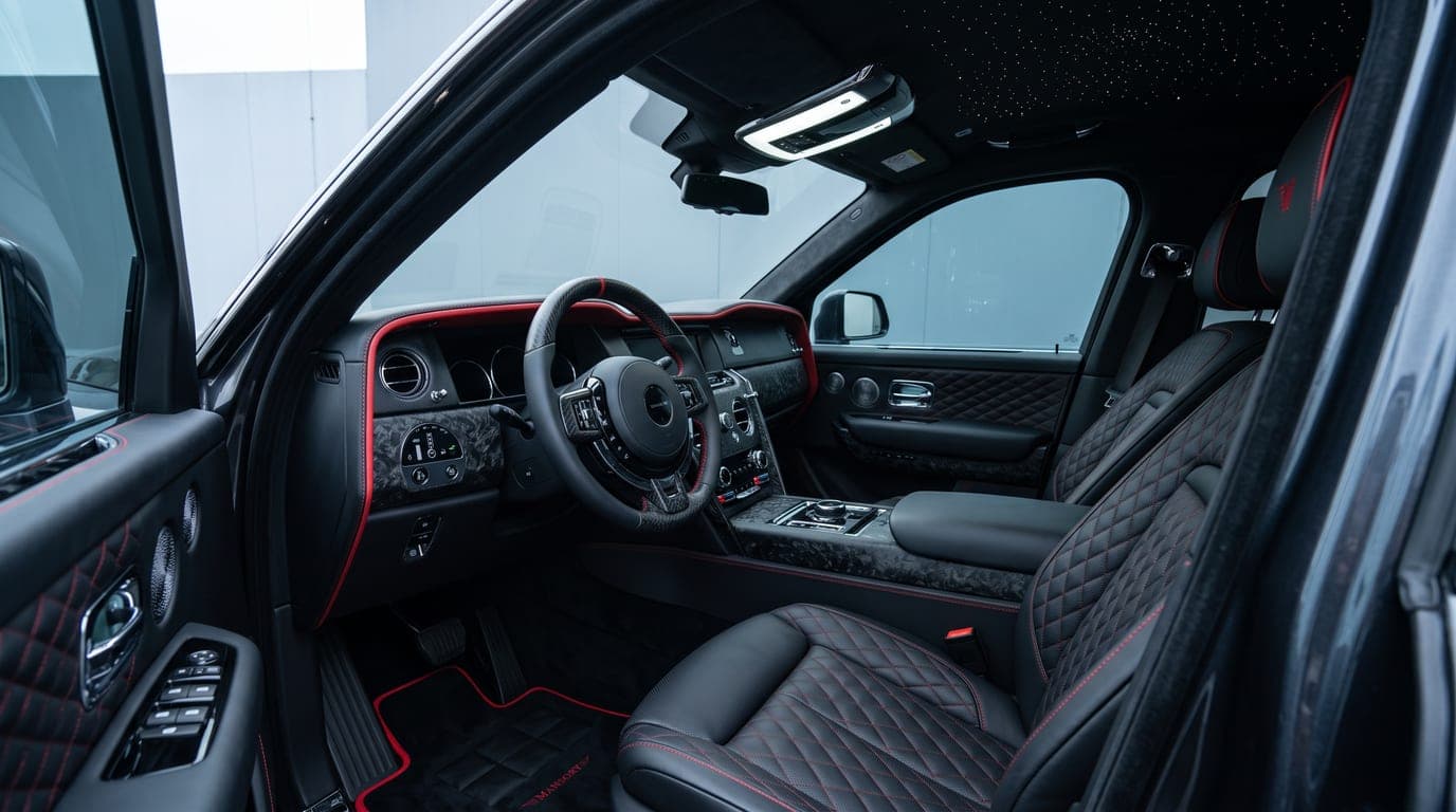 Mansory Rolls-Royce Cullinan interior cockpit