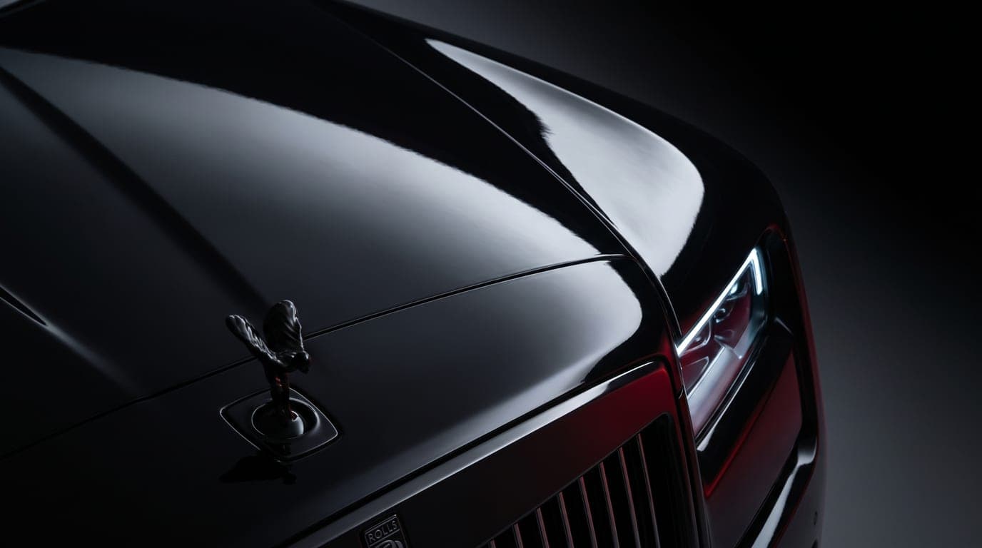Rolls-Royce Cullinan Black Badge front headlight close-up detail